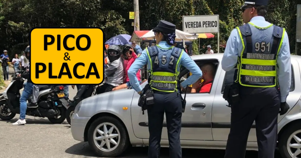 Pico and Plate en Medellín para el lunes 24 de febrero 2025
