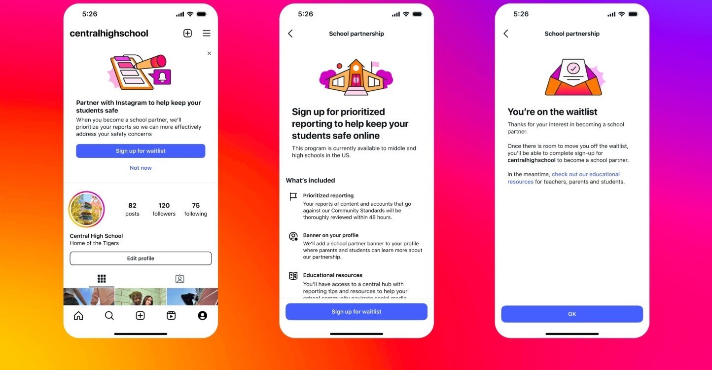 Instagram se une a las escuelas para combatir el acoso en su plataforma