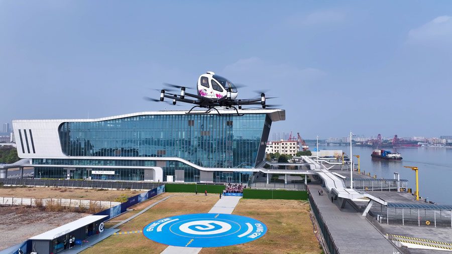 China da luz verde al primer taxi volador