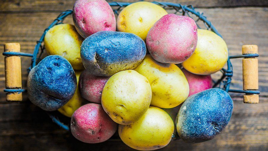 Los estadounidenses manchan las papas y las cebollas para la Pascua a un alto precio de los huevos