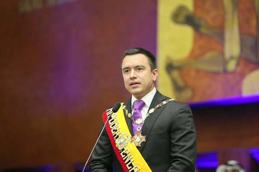 Daniel Novo juró nuevamente como presidente de la República de Ecuador