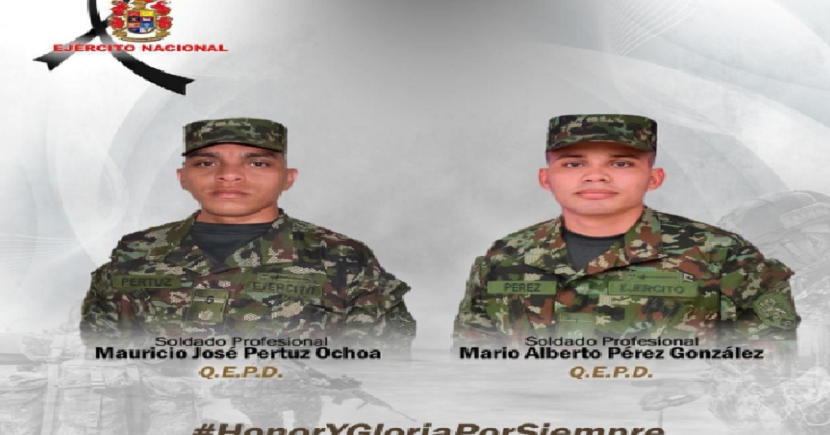 La emboscada deja a dos soldados profesionales muertos en Córdobi