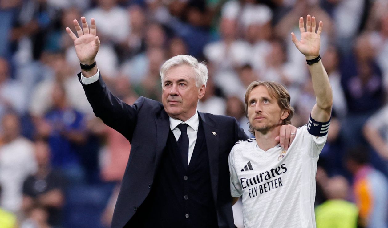 Modric y Ancelotti se despidieron de Bernabéu
