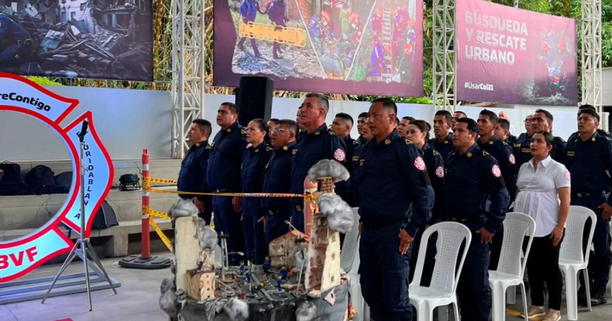 Bomberos de Floridablanca: el primer uso de escuadrones acreditados