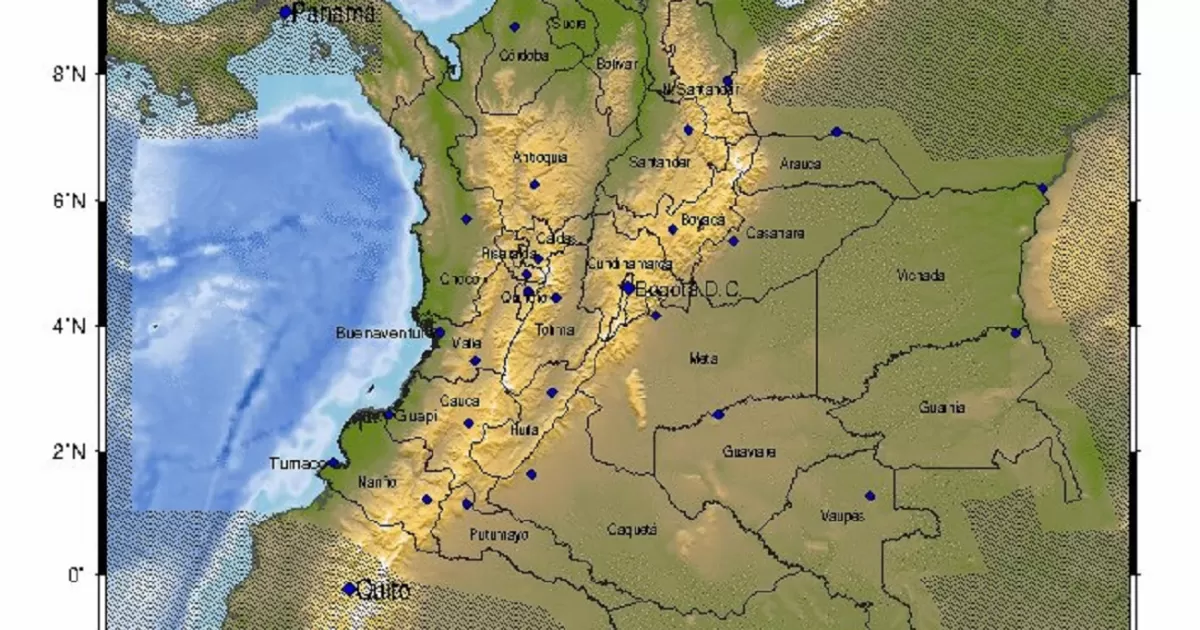Nuevo temblor en Colombia en la noche del 22 de junio de 2025