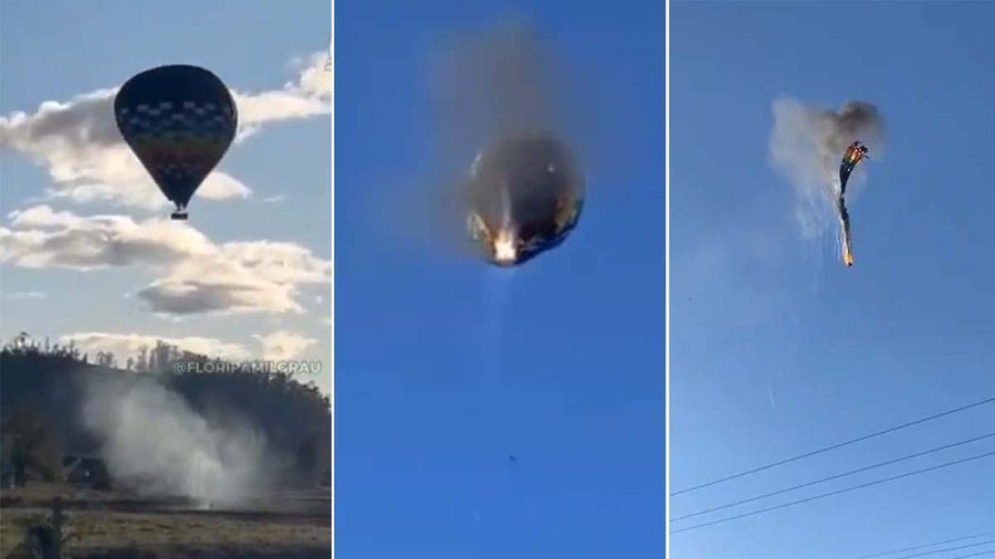 Ocho muertos cuando enciendes un globo de aire caliente con 21 pasajeros en Brasil