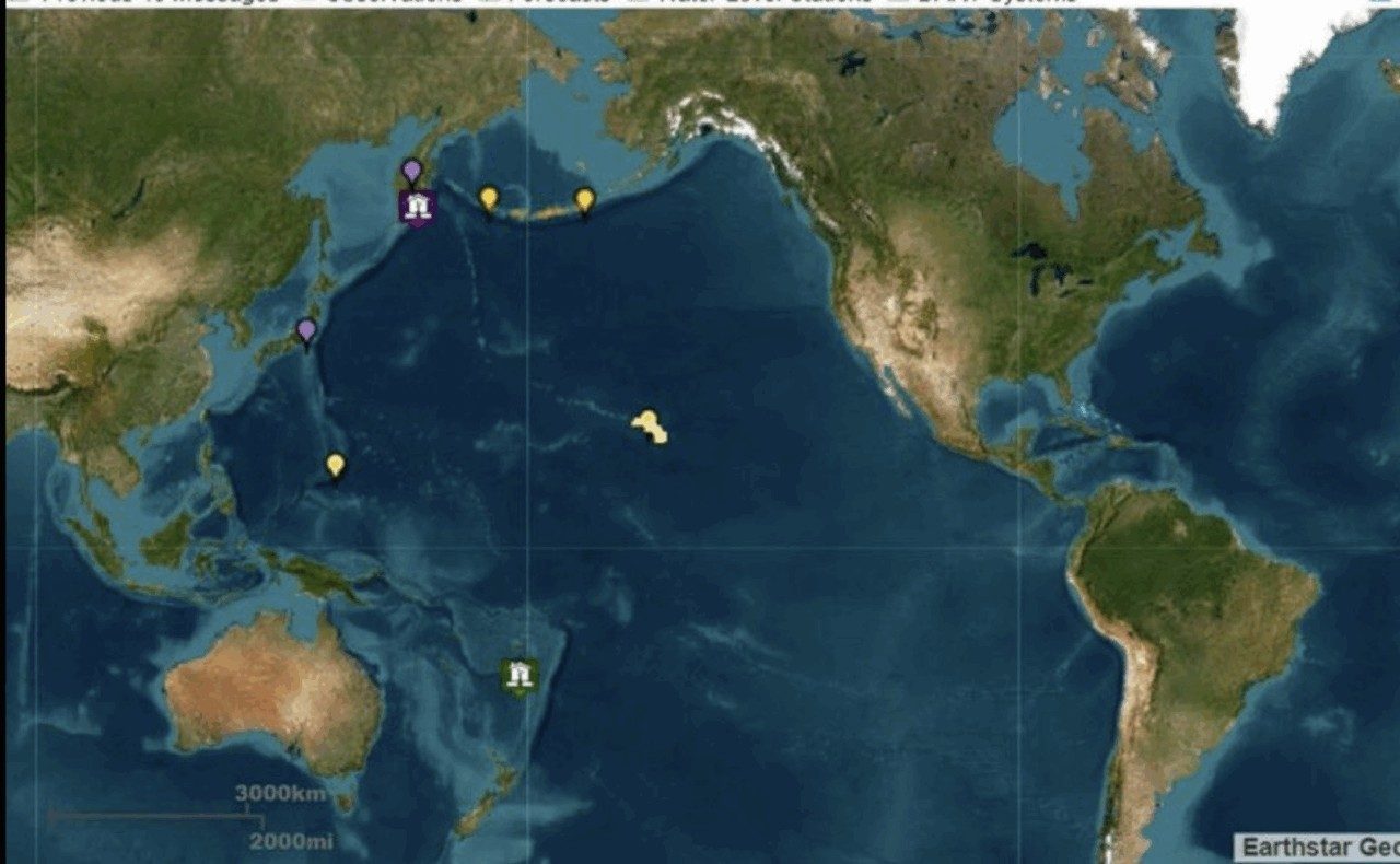 Japón emite una notificación de tsunamia después del terremoto de magnitud 8 en la península rusa de Kamchatka