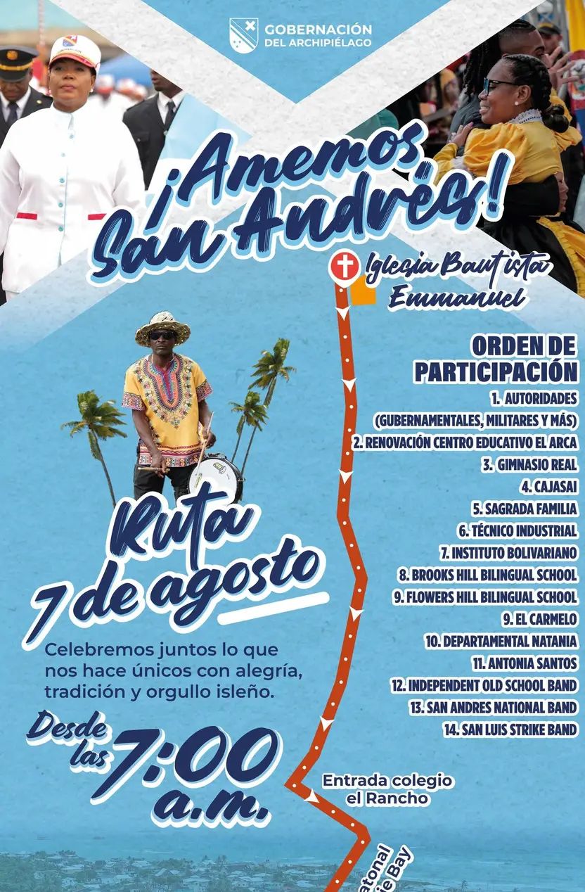 Cierre temporal de vías por desfile del 7 de agosto en San Luis