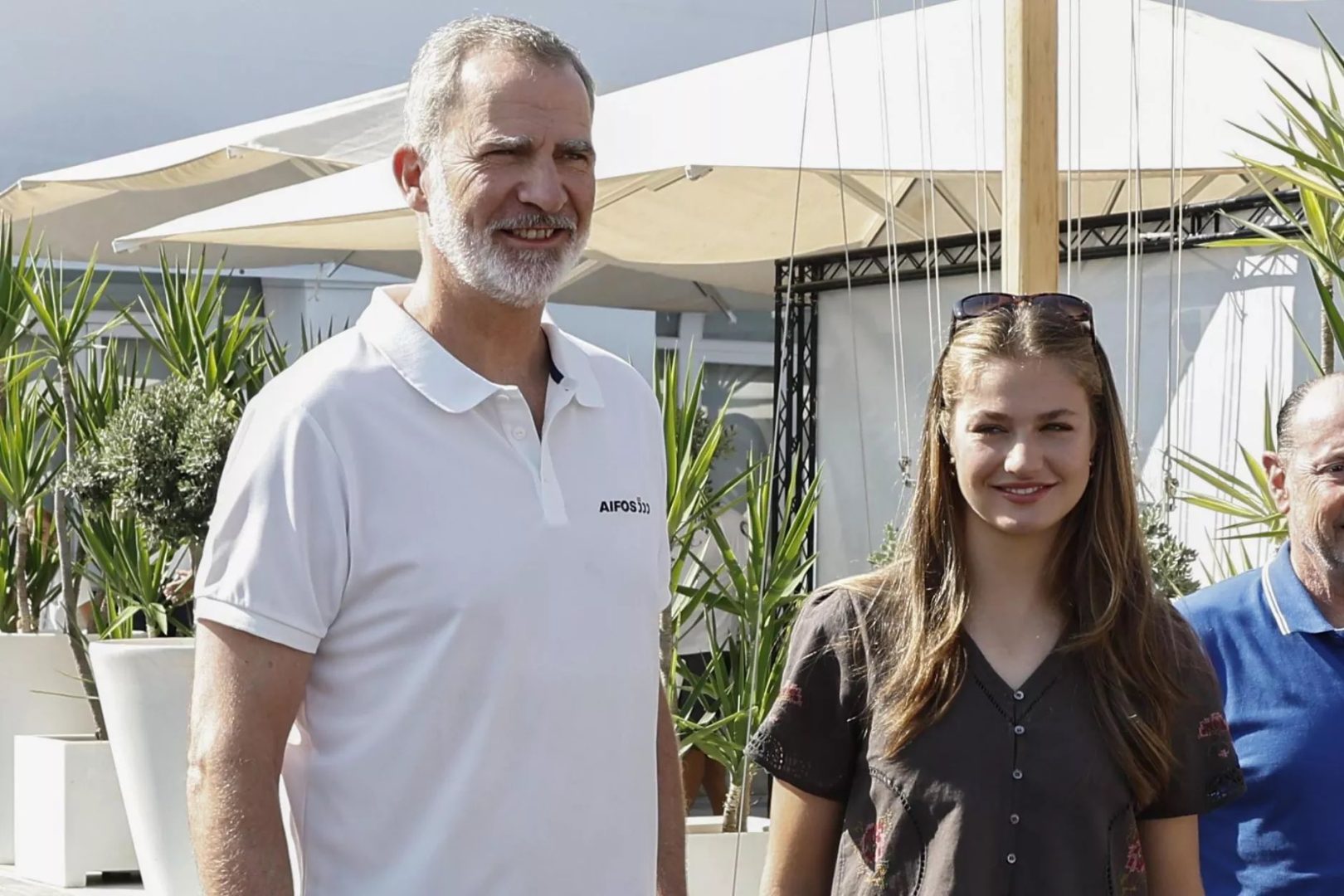 La princesa Leonor visita el Palma Yacht Club acompañado por el Rey