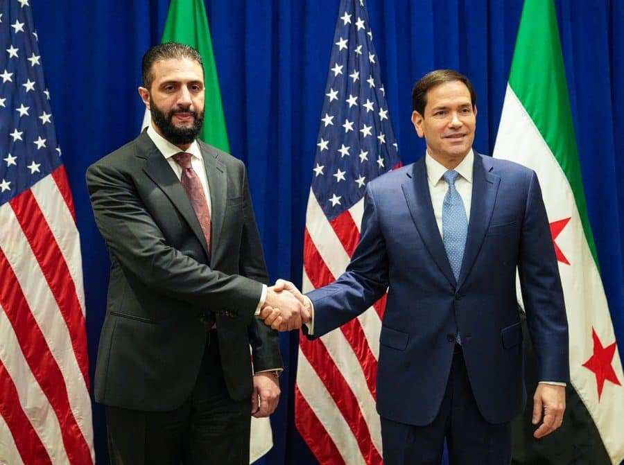 Marco Rubio se conoció en Nueva York con el presidente temporal Siria, Ahmed al-Sharaa