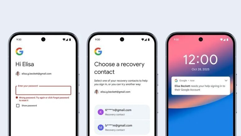 Google ha habilitado contactos de confianza para la recuperación de cuentas