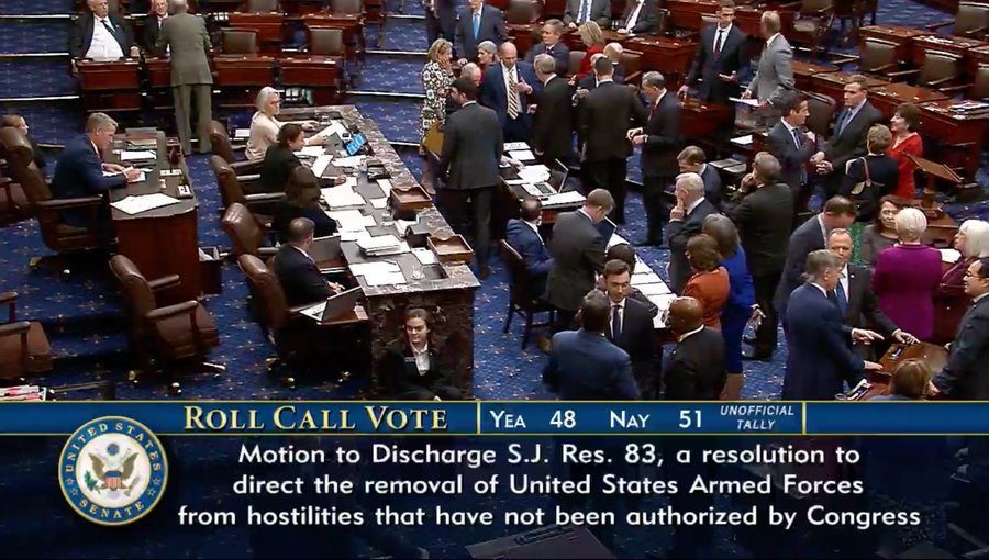 Un intento democrático para poner fin a los ataques de Trump al Caribe fracasa en el Senado