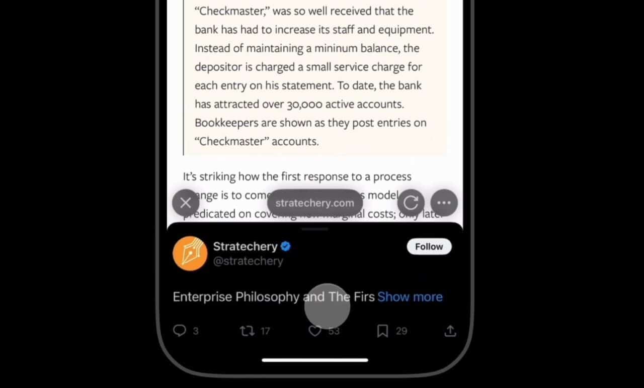 X cambió la forma en que abre enlaces en publicaciones en dispositivos móviles