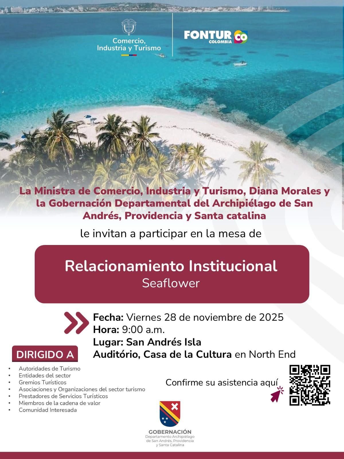 Participa en la Mesa de Relacionamiento Institucional Seaflower