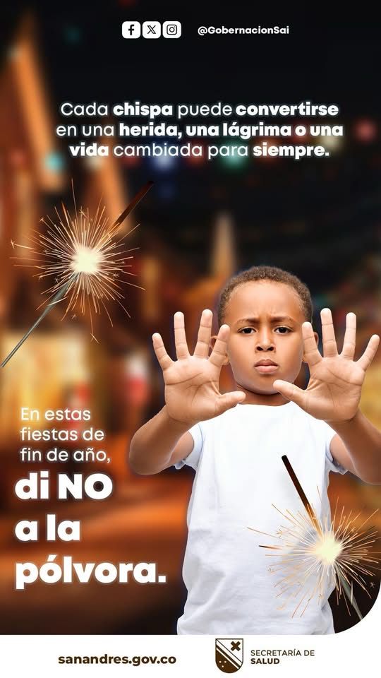 EN ESTAS FIESTAS DE FIN DE AÑO, DI NO A LA PÓLVORA
