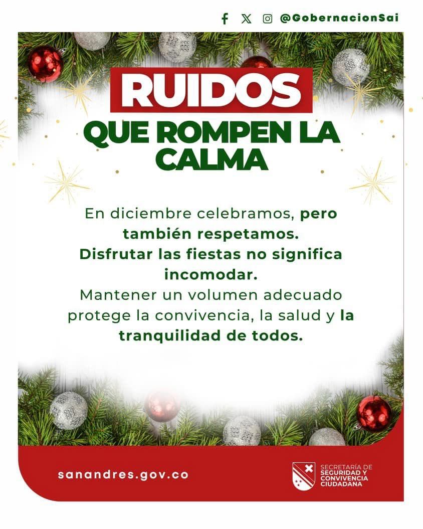 Celebremos la Navidad con responsabilidad: menos ruido, más convivencia Por qué el ruido “rompe la calma