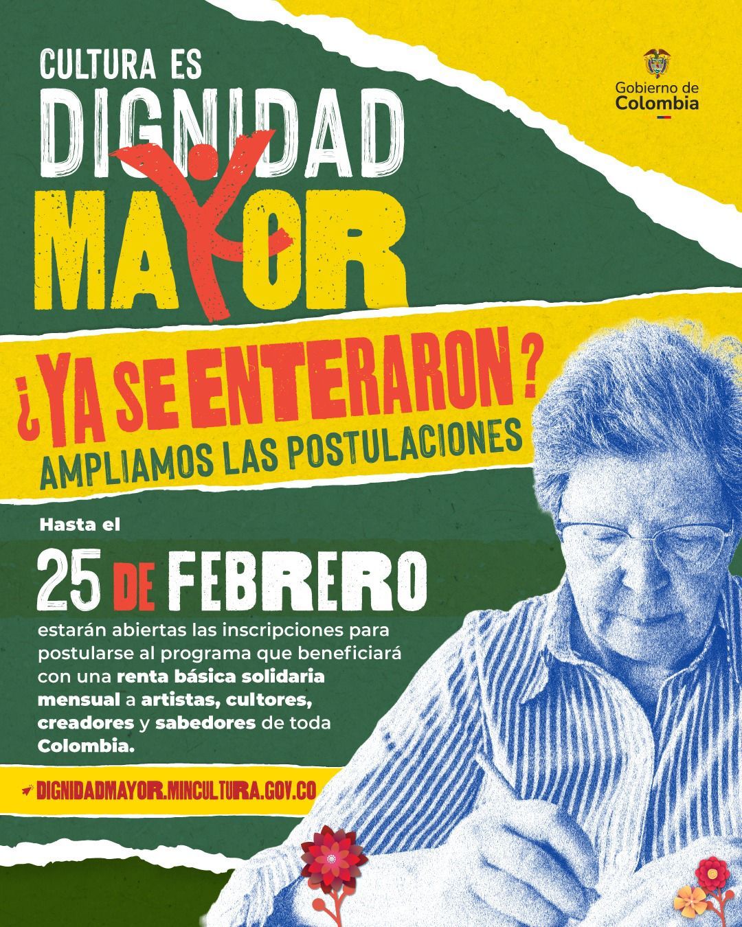 Se amplía la convocatoria del programa Cultura es Dignidad Mayor.