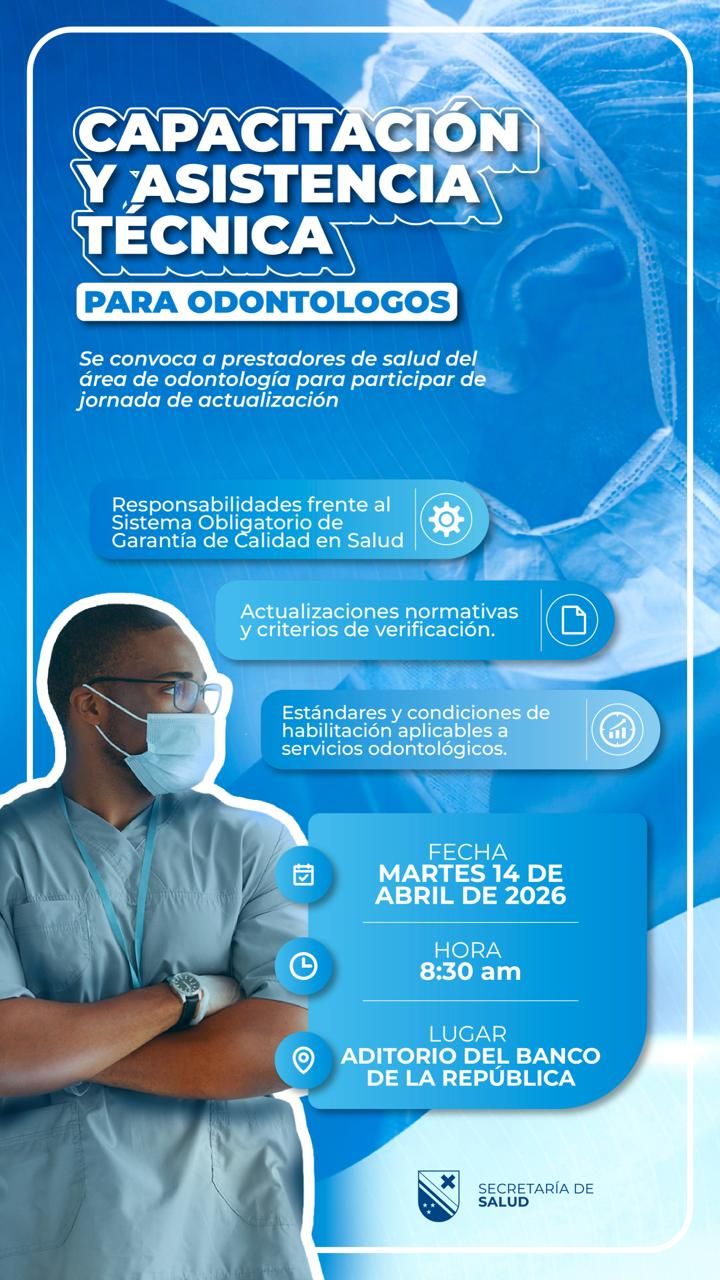 Convocan jornada de actualización para odontólogos del Archipiélago.